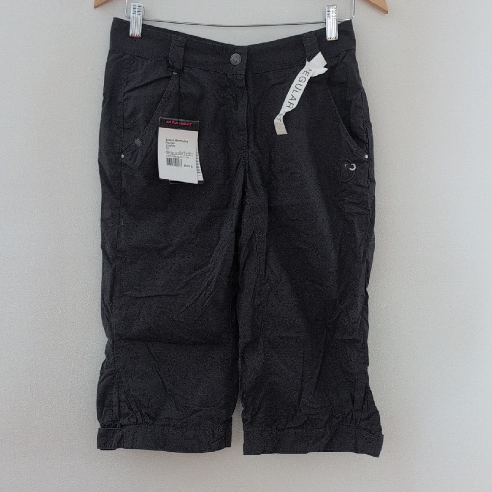 Mammut Solaya Dark Gray Women's Bermudas, NWT Sz 6